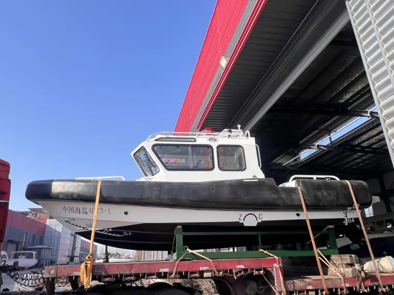 Lawada® یاټ په بریالیتوب سره د 7.8m المونیم قانون پلي کولو ګزمې کښتۍ وسپارله